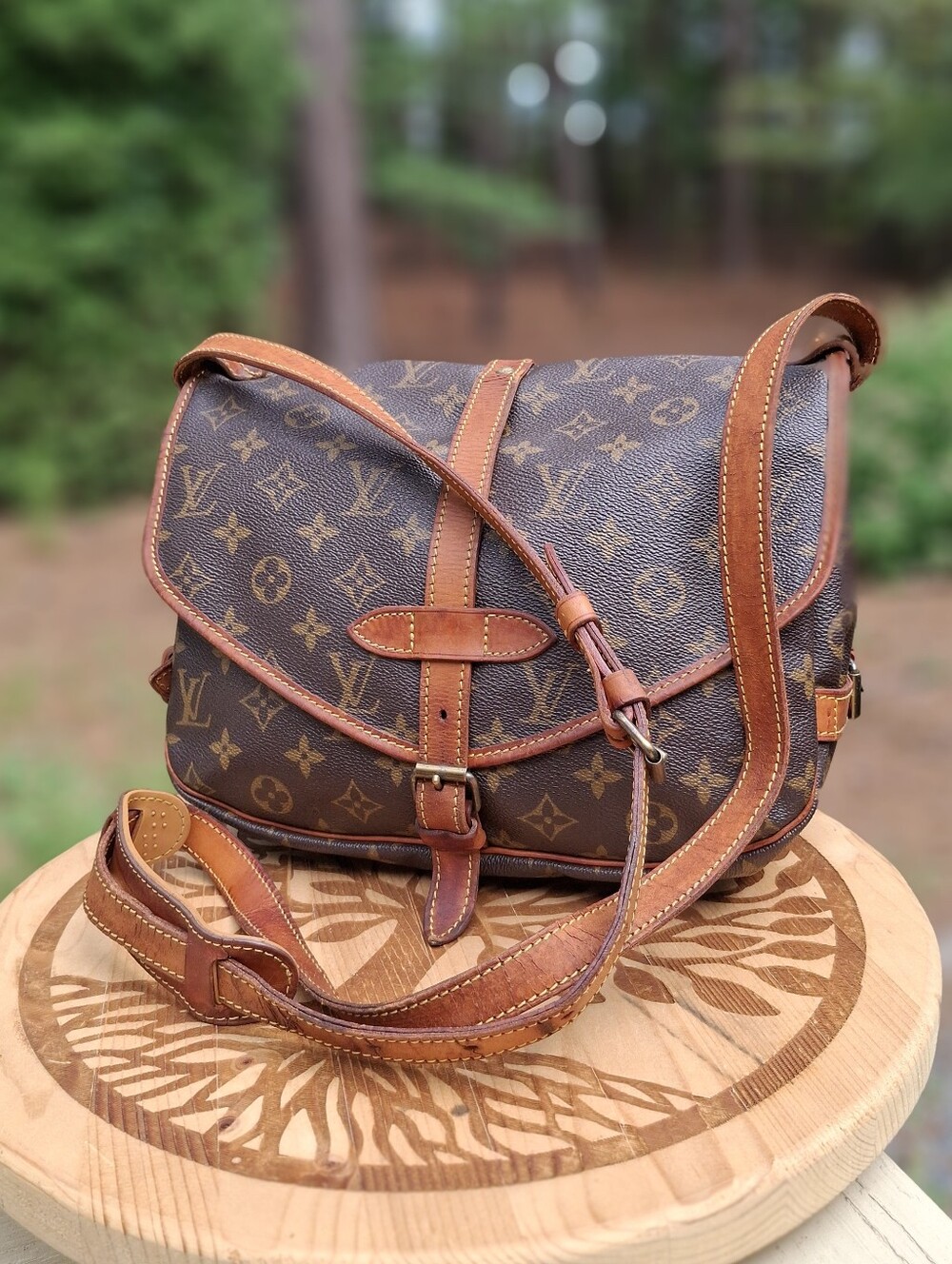 Vintage Louis Vuitton Saumur 30 Monogram Coated Canvas Messenger Saddle Bag - Picture 16 of 16